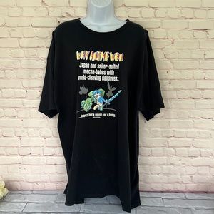 2007 Aaron Williams anime graphic Tee shirt size 2XL short sleeve